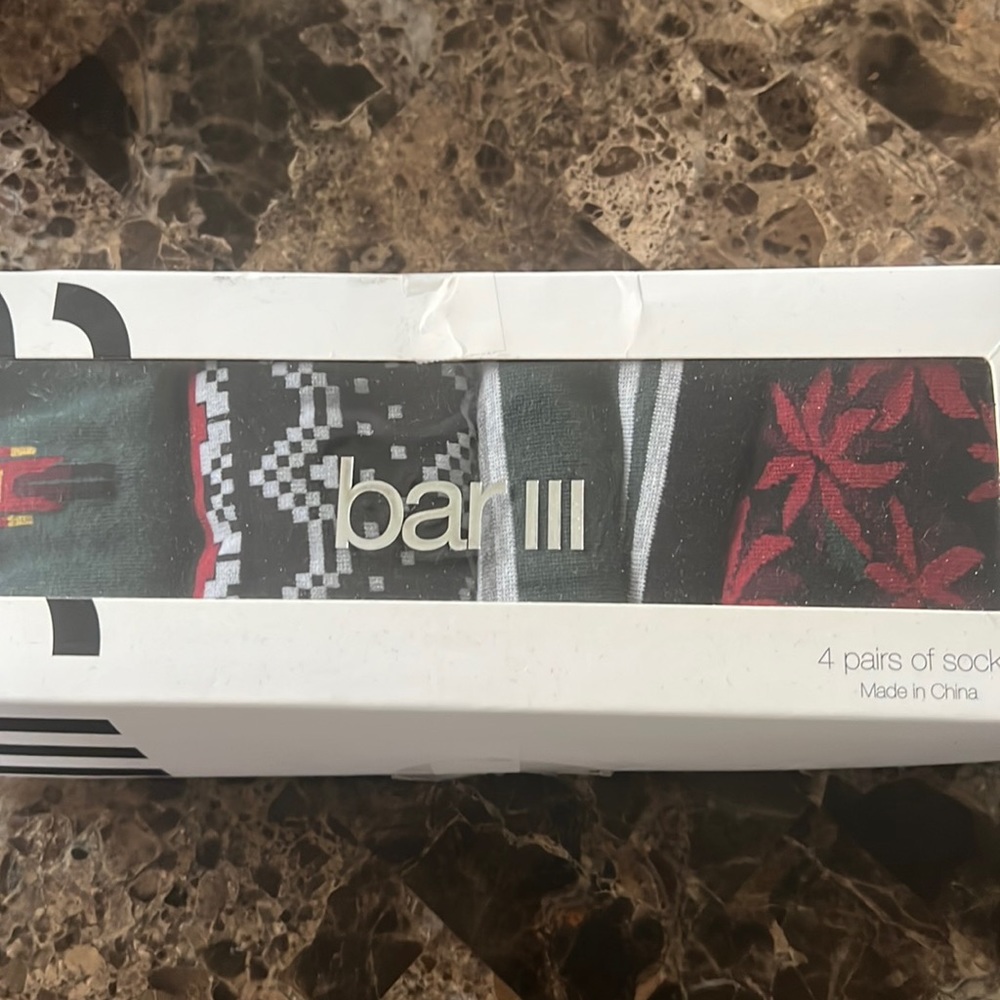 Bar III Holiday sock set.